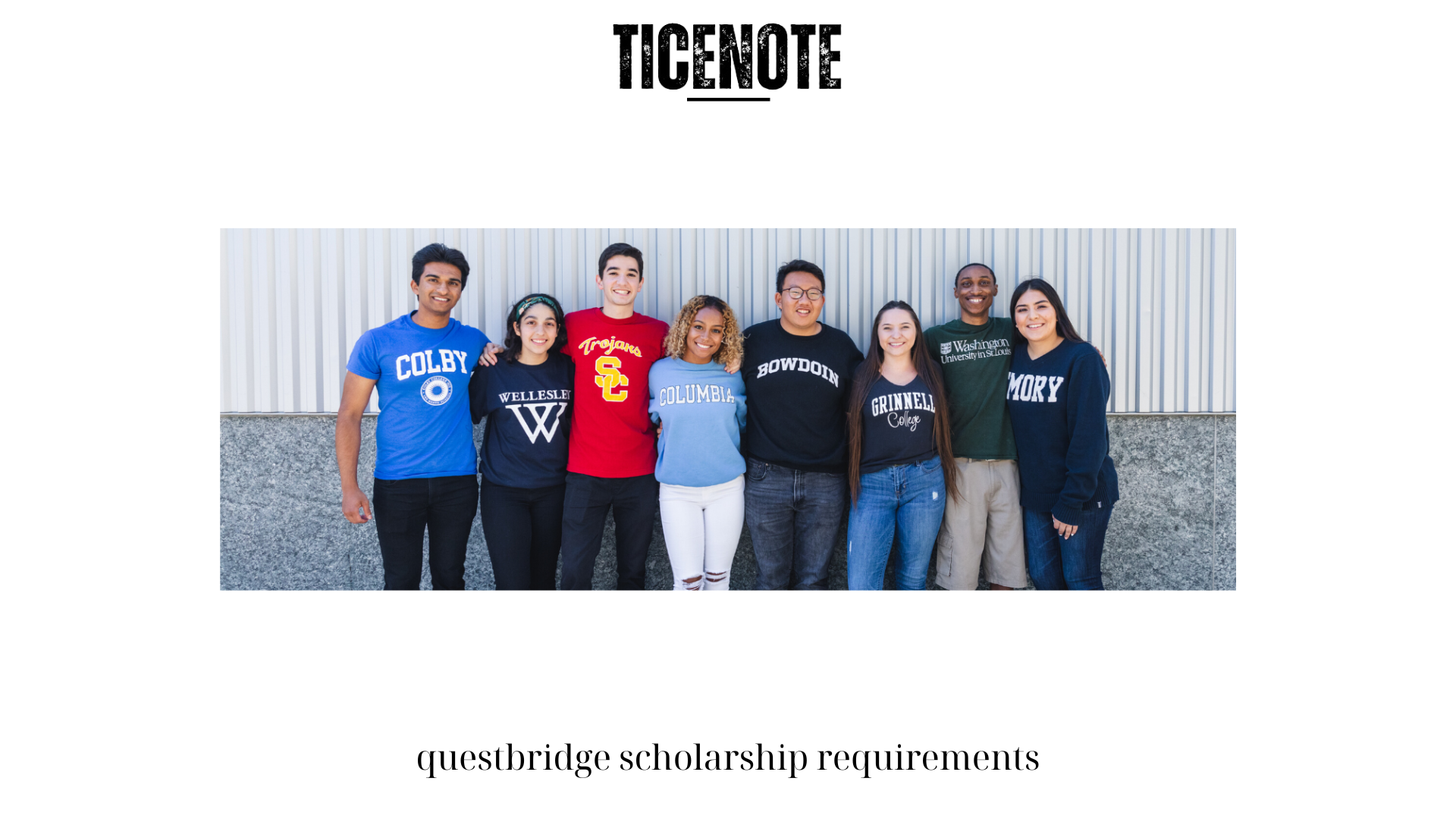 questbridge scholarship requirements