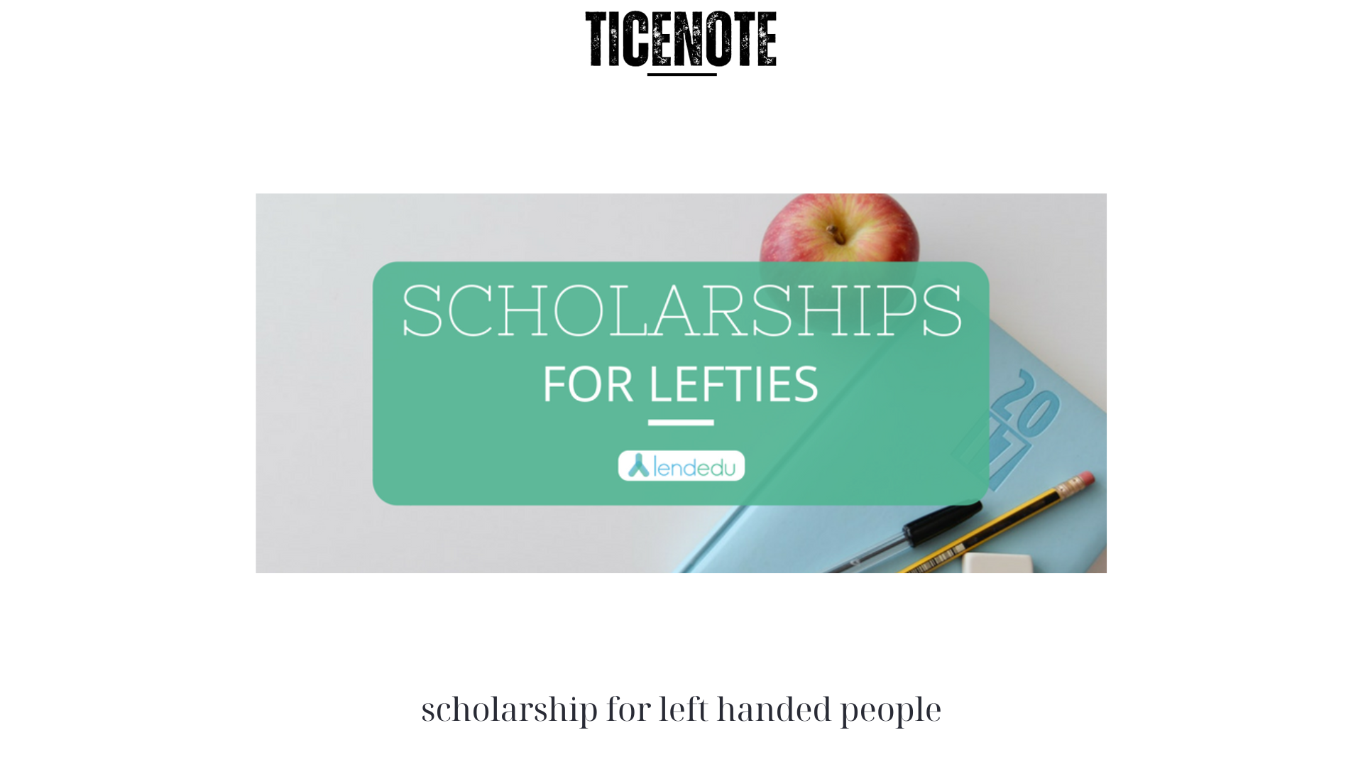 scholarship for left handed people